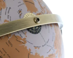 Mappamondo rotante con illuminazione a led argento Selezione zanolli