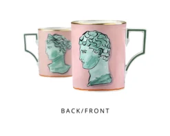 Mug il viaggio di nettuno porcellana rosa Richard ginori
