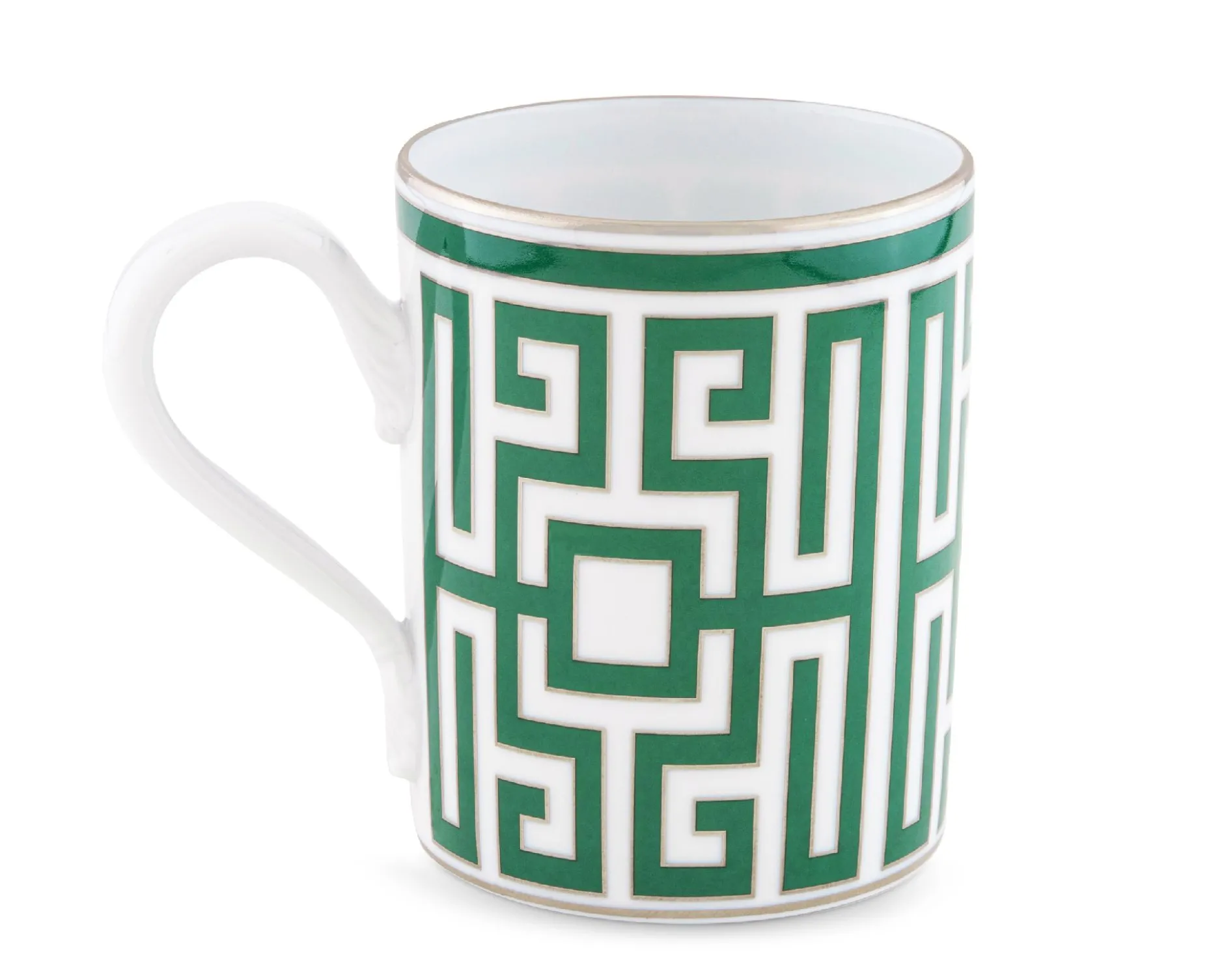 Mug labirinto smeraldo porcellana Richard ginori