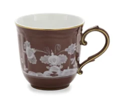 Mug oriente italiano castagna porcellana Richard ginori