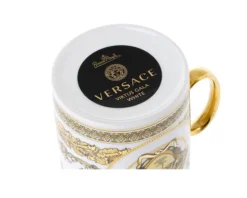Mug virtus gala porcellana bianco Versace