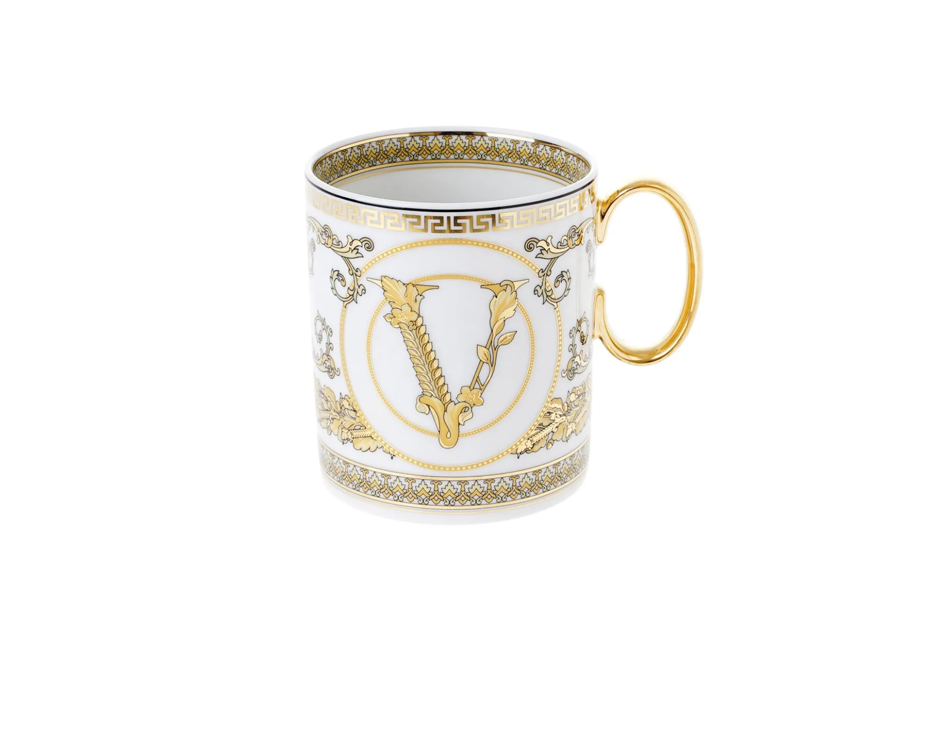 Mug virtus gala porcellana bianco Versace