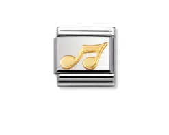 Nota musicale composable acciaio e oro Nomination