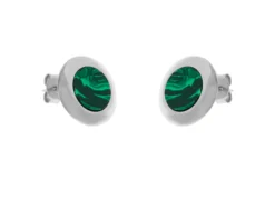 Orecchini argento con malachite Selezione zanolli