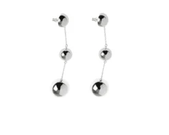 Orecchini argento con sfere lucide Selezione zanolli