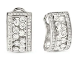 Orecchini a scattino life bouquet argento con pietre cubic zirconia Nomination
