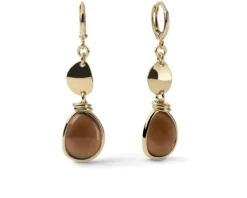 Orecchini classica in bronzo dorato Unoaerre