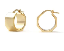 Orecchini classica in bronzo dorato Unoaerre