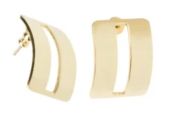 Orecchini dinamica in bronzo dorato Unoaerre