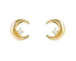 Orecchini dreams beats argento dorato luna con zirconi Nomination