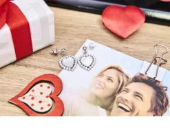 Orecchini moonlight argento con cubic zirconia e madreperla Sovrani