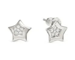 Orecchini petit sparkle argento stella e zirconi Nomination