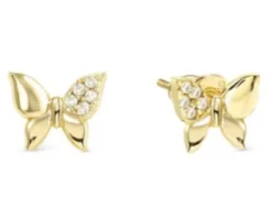 Orecchini petit sparkle argento dorato farfalla e zirconi Nomination
