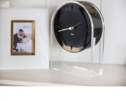 Orologio air du temps nero cristallo Kartell