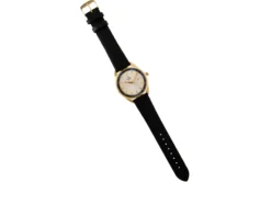 Orologio da polso uomo acciaio con quadrante bianco e cinturino in pelle Royal london