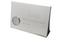 Orologio da tavolo silver plated con luxury box Selezione zanolli