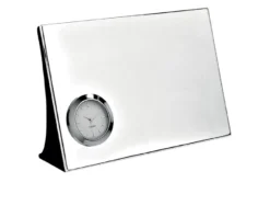 Orologio da tavolo silver plated con luxury box Selezione zanolli