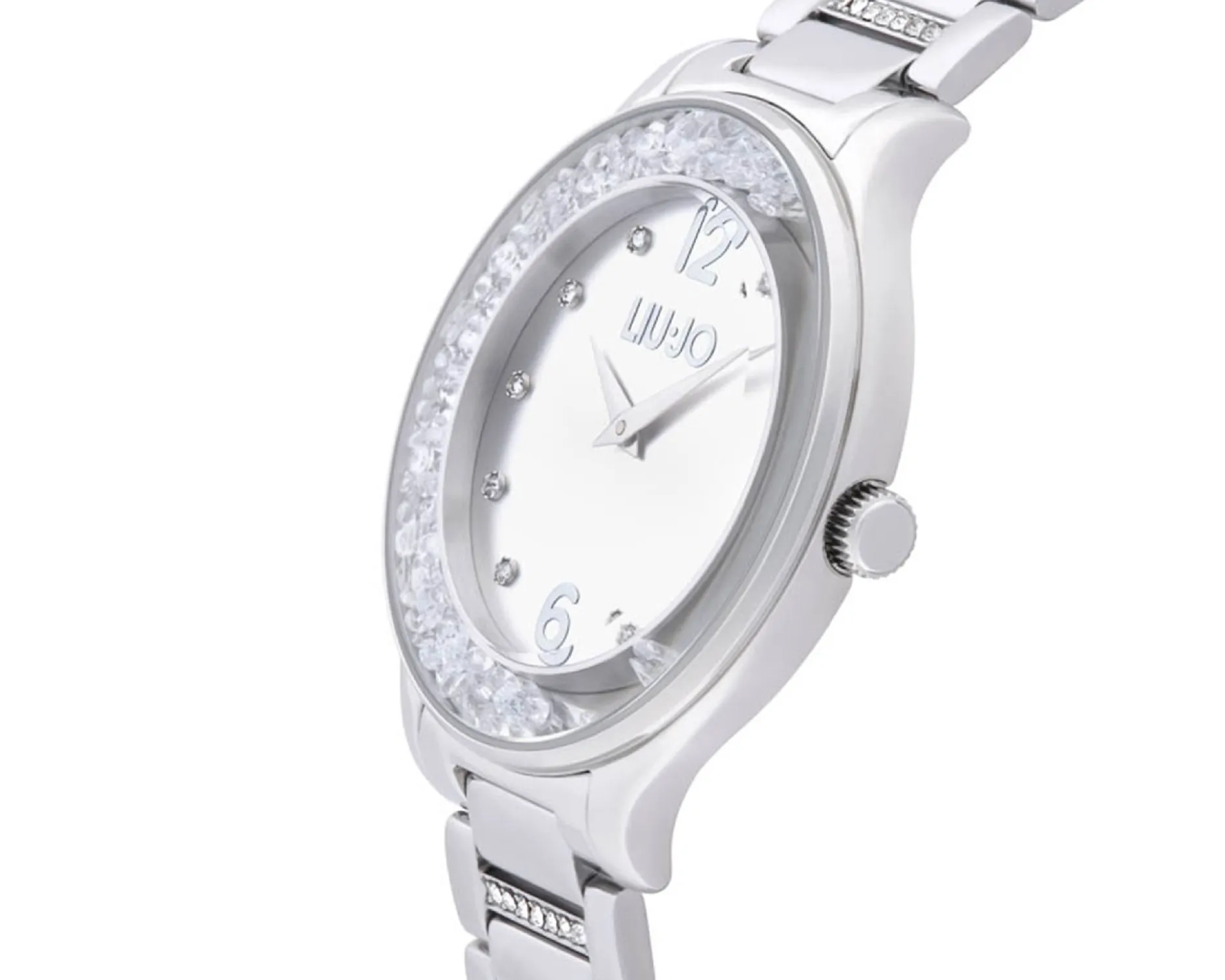 Orologio donna dancing trendy acciaio quadrante silver con cristalli Liu jo