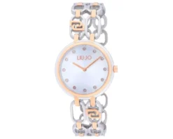 Orologio donna identity sign acciaio con quadrante silver e cinturino acciaio rosè Liu jo