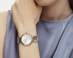Orologio donna identity sign acciaio con quadrante silver e cinturino acciaio rosè Liu jo
