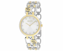 Orologio donna identity sign acciaio con quadrante silver e cinturino acciaio dorato Liu jo