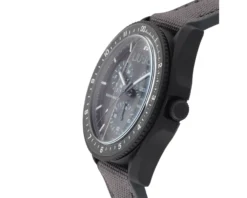 Orologio uomo activity acciaio quadrante nero e cinturino silicone e nylon Liu jo