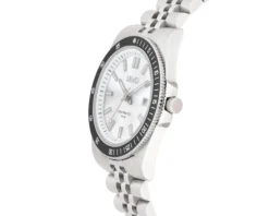 Orologio uomo company acciaio quadrante silver/nero e cinturino acciaio Liu jo