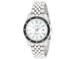 Orologio uomo company acciaio quadrante silver/nero e cinturino acciaio Liu jo