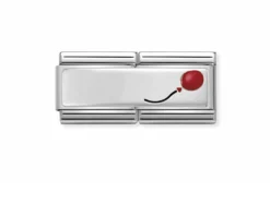 Palloncino composable acciaio argento e smalto Nomination