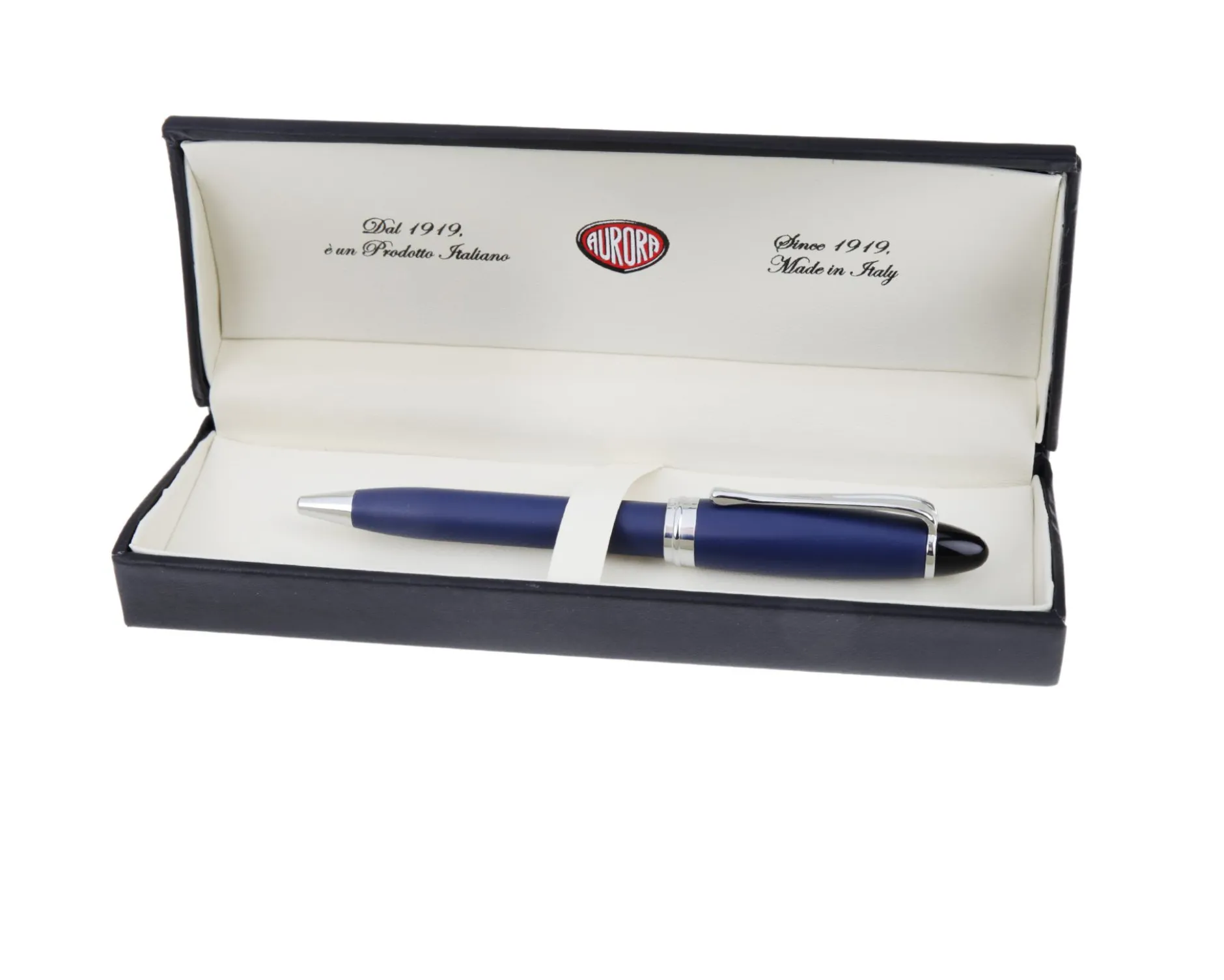 Penna a sfera ipsilon satin blu Aurora