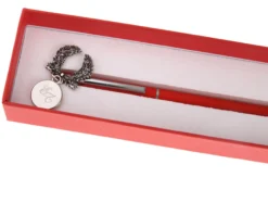 Penna con ciondolo alloro e scatola Selezione zanolli