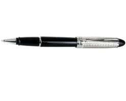 Penna roller ipsilon quadra argento nera Aurora