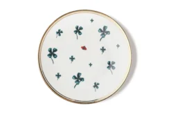 Piattino la tavola scomposta porcellana quadrifoglio Bitossi home