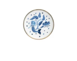 Piattino la tavola scomposta porcellana blue siren Bitossi home
