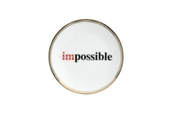 Piattino la tavola scomposta porcellana impossible Bitossi home