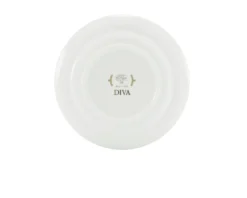 Piatto dessert diva porcellana verde Richard ginori