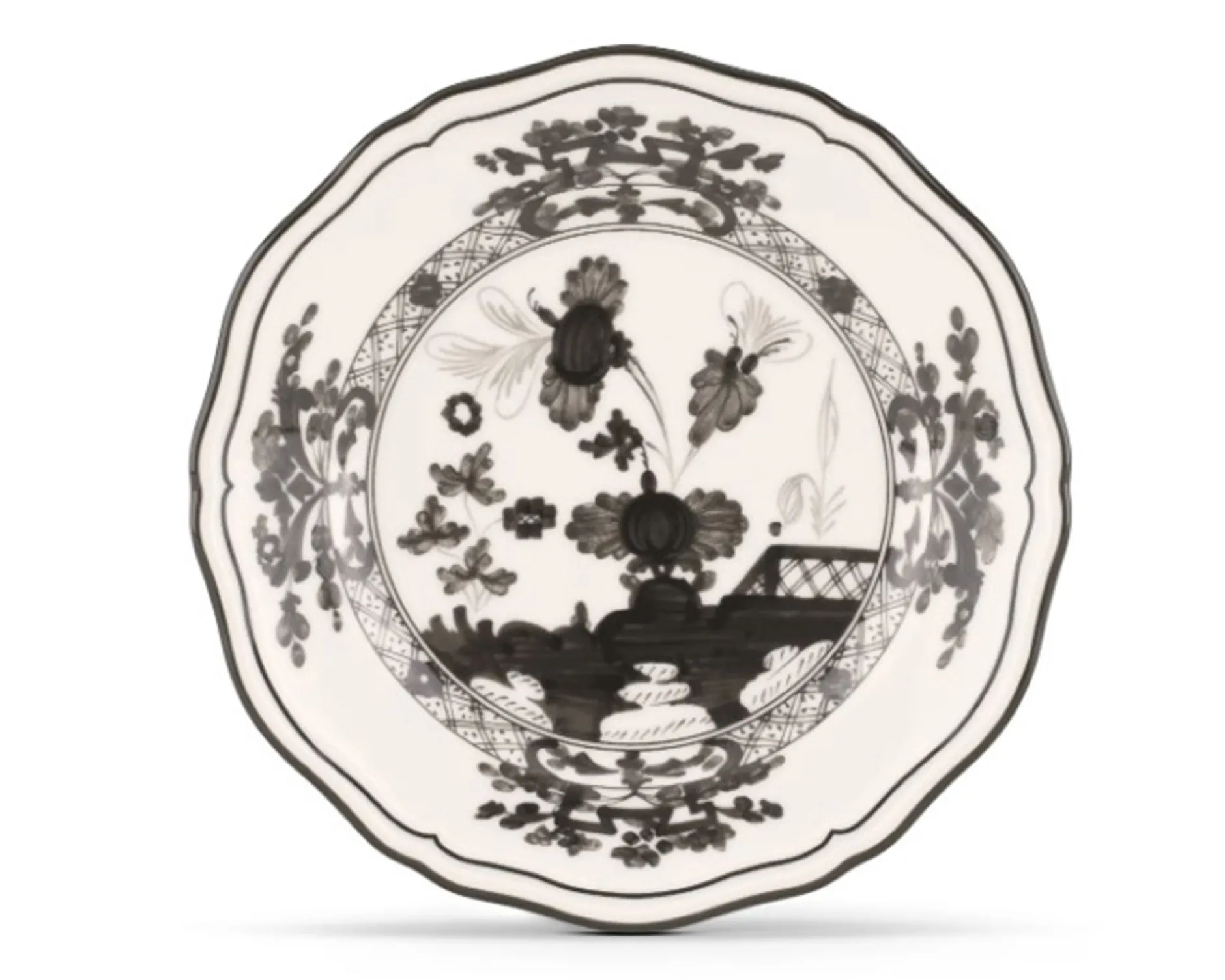 Piatto pane oriente italiano azalea porcellana Richard ginori