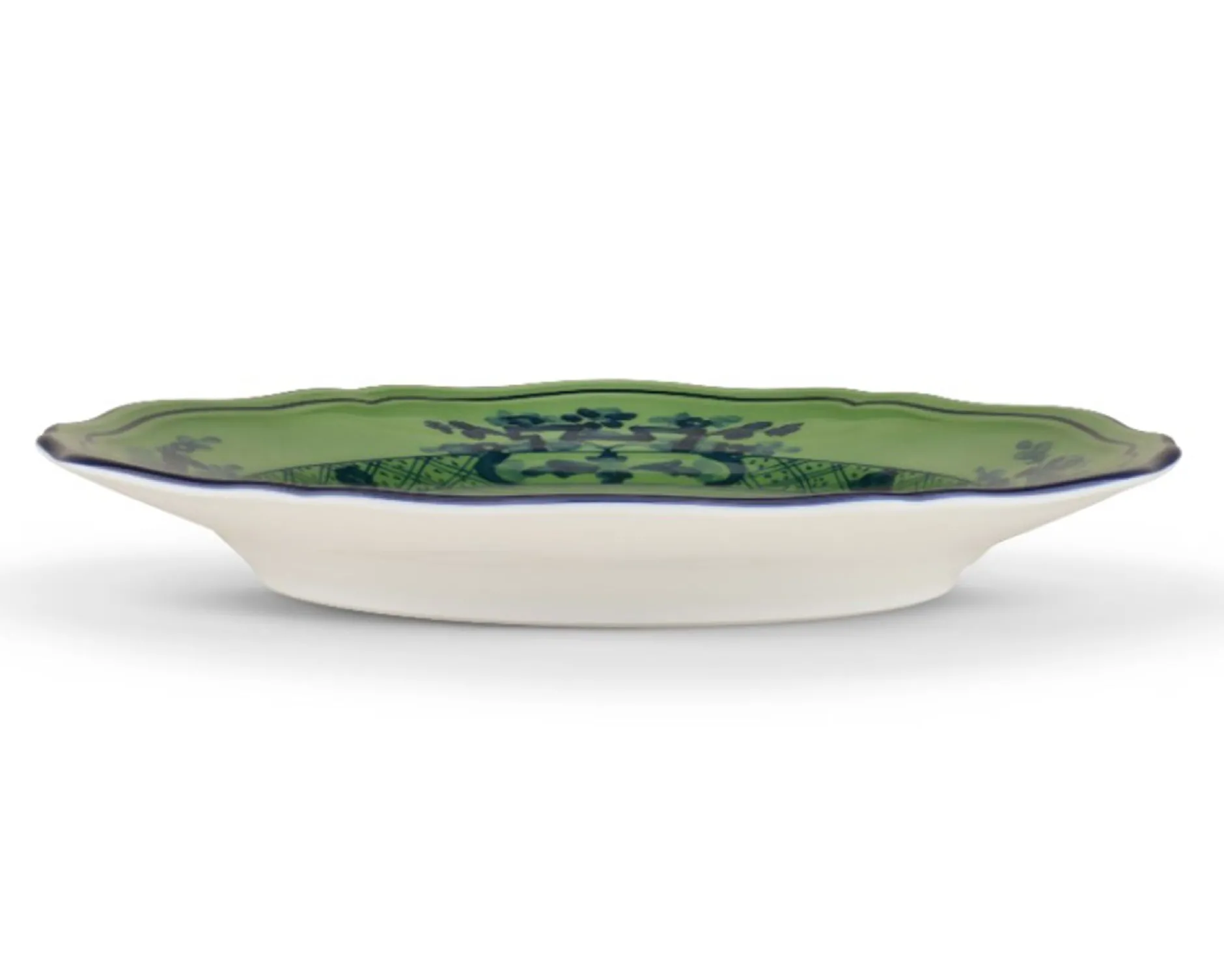 Piatto pane oriente italiano malachite porcellana Richard ginori