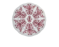 Piatto piano babele rosso porcellana Richard ginori