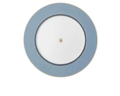 Piatto piano signum azure porcellana Swarovski x rosenthal