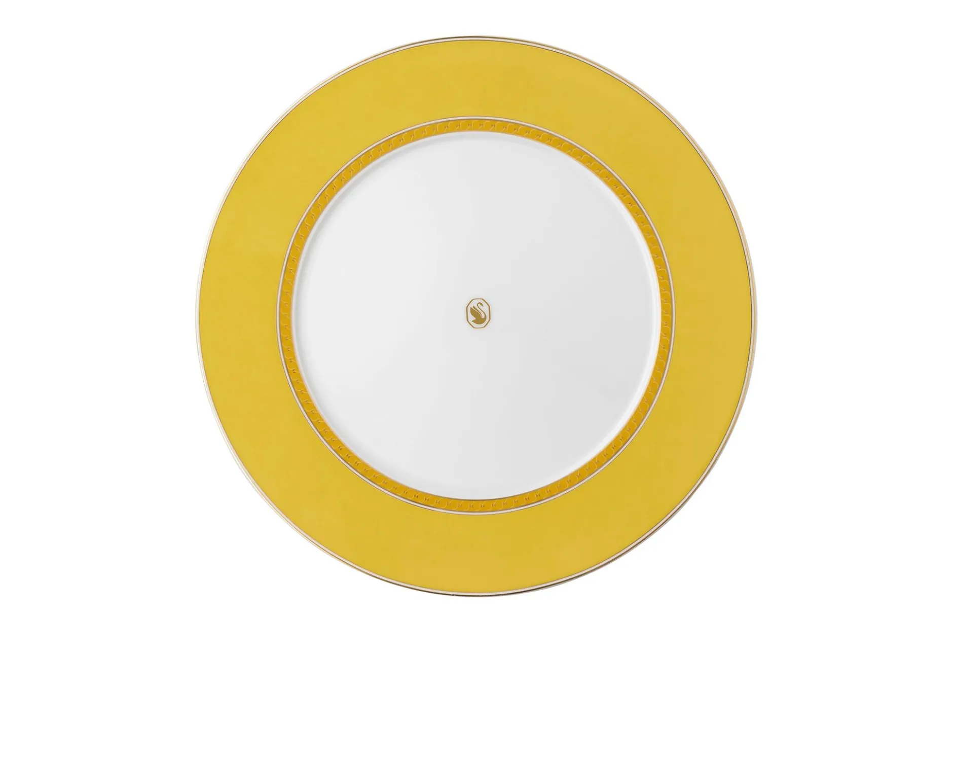 Piatto piano signum jonquil porcellana Swarovski x rosenthal