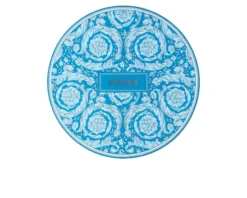 Piatto segnaposto barocco teal porcellana Versace