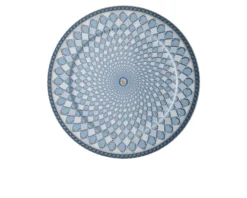 Piatto segnaposto signum azure porcellana Swarovski x rosenthal