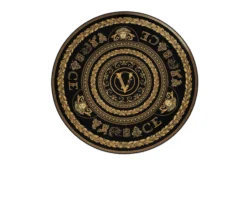 Piatto segnaposto virtus gala porcellana nero Versace