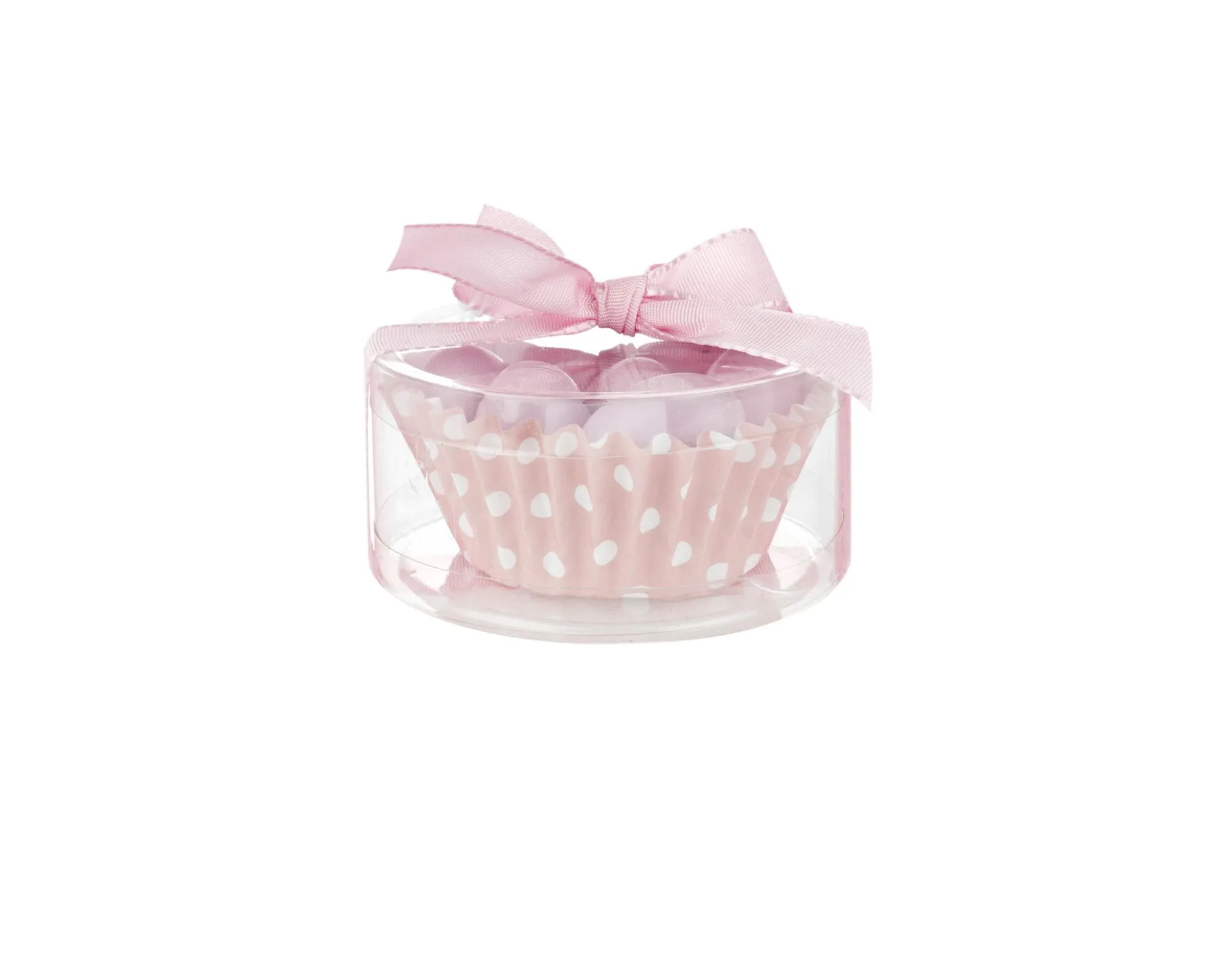 Pirottino portaconfetti rosa con fiocco rosa Selezione zanolli