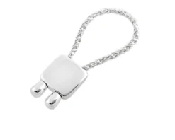 Portachiavi argento cappio con quadrato Selezione zanolli