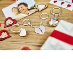 Portachiavi argento con pendente cuore Selezione zanolli