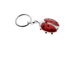 Portachiavi coccinella argento Selezione zanolli