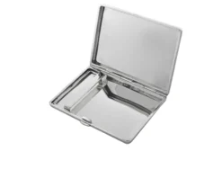Portasigarette argento con incisione floreale Selezione zanolli