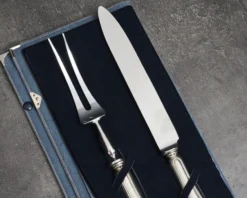 Posate arrosto argento 2 pezzi in stile inglese usato ricondizionato Zanolli vintage